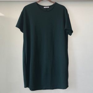 Zara Emerald Green Two Pocket Shirt Dress